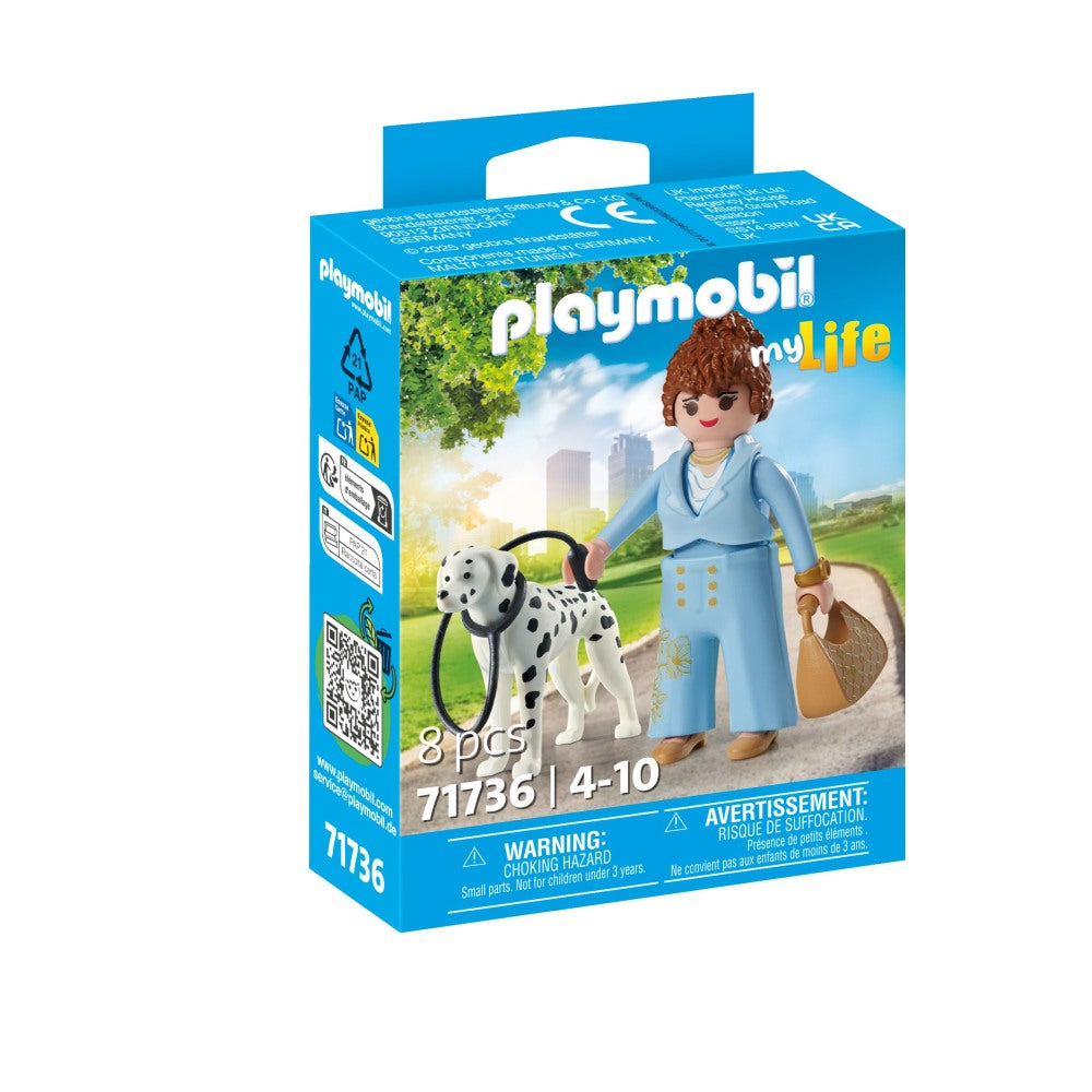 Playmobil PM71736 Figurina manager cu animalut de colectie caine Dalmatian - poza 1