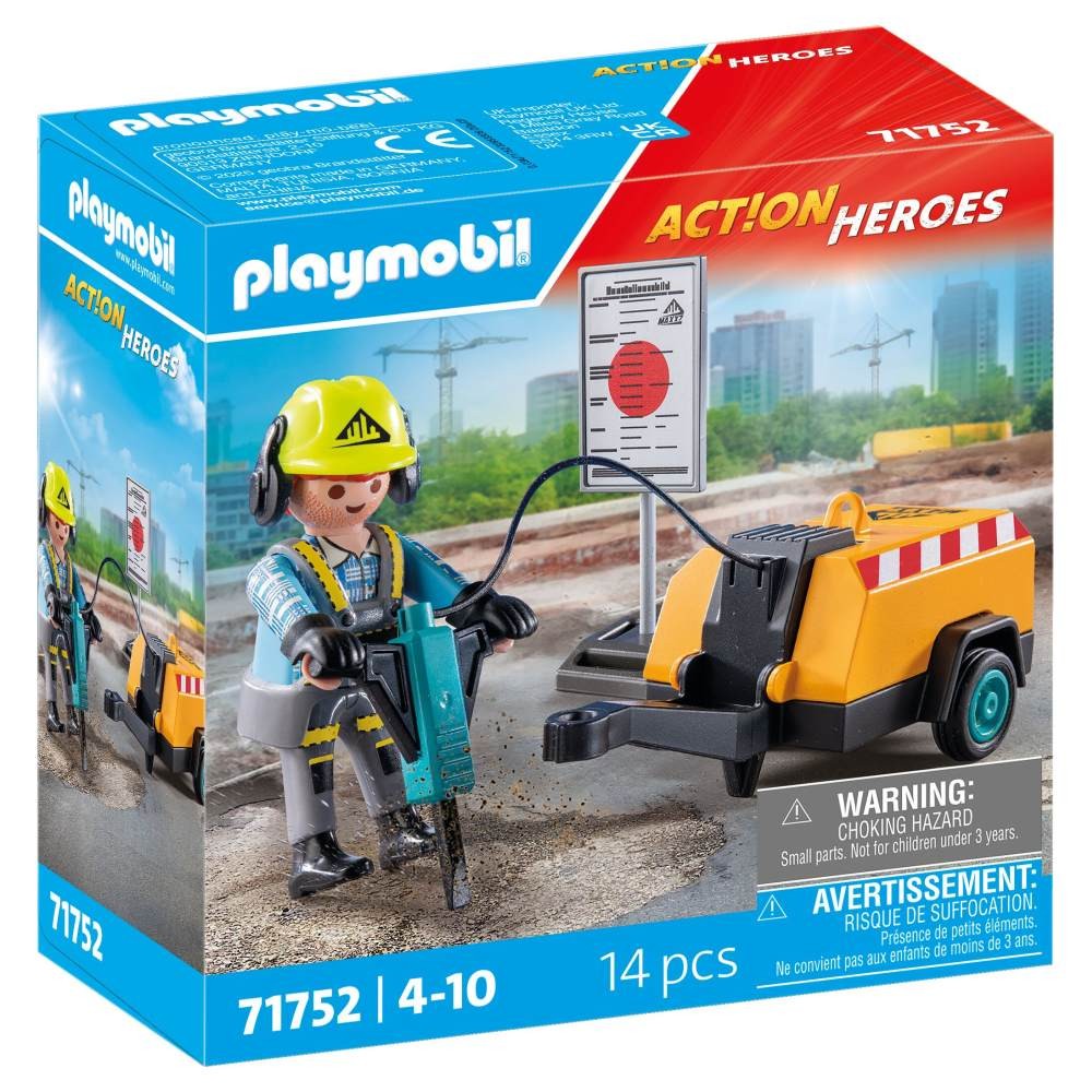 Playmobil PM71752 Muncitor cu ciocan demolator - poza 1