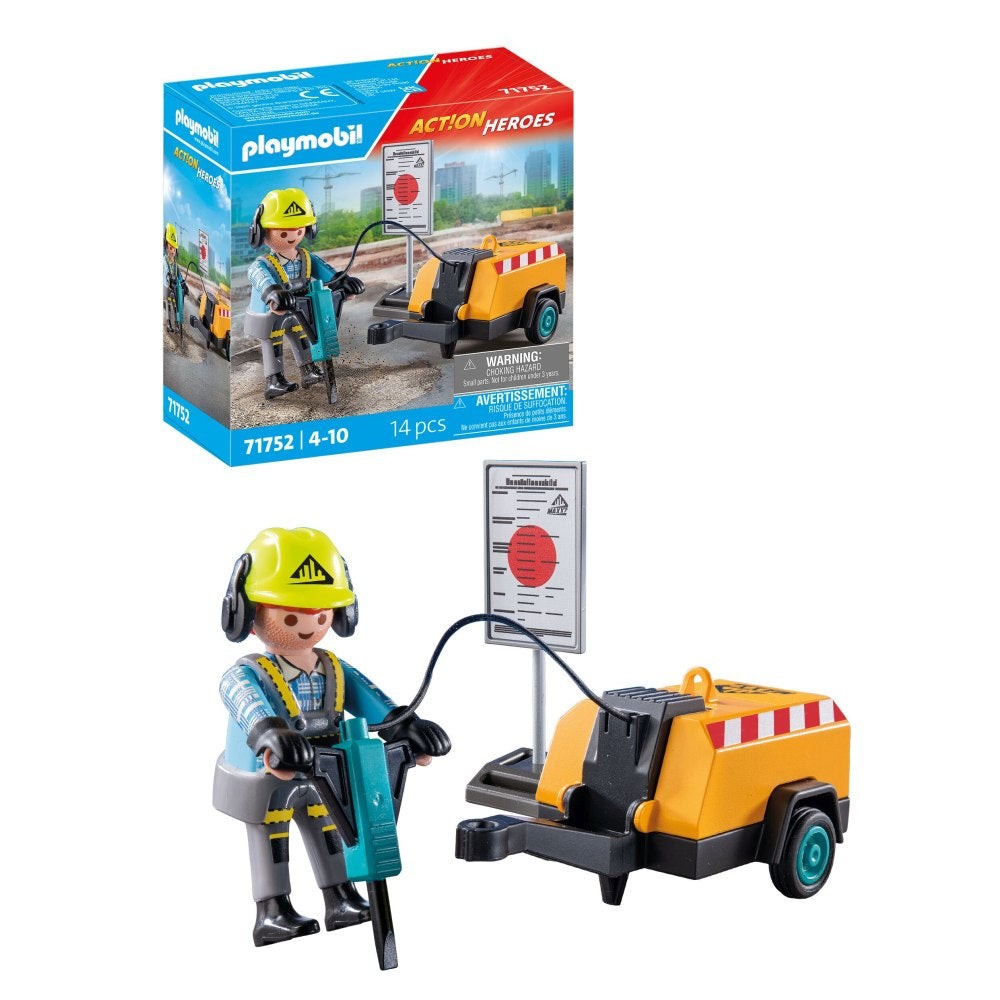 Playmobil PM71752 Muncitor cu ciocan demolator - poza 2