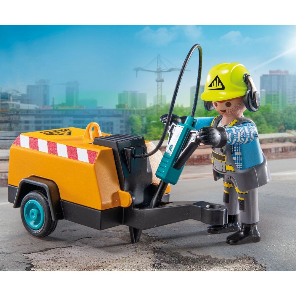 Playmobil PM71752 Muncitor cu ciocan demolator - poza 3