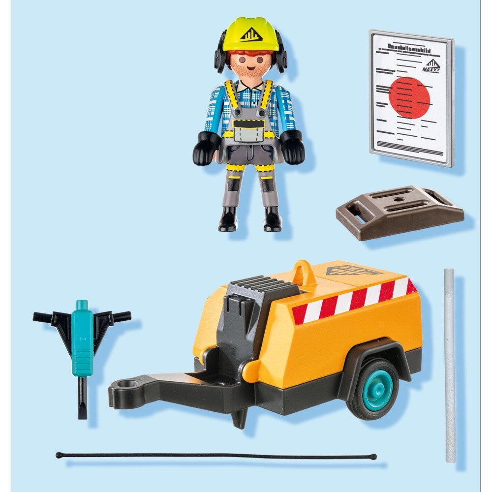 Playmobil PM71752 Muncitor cu ciocan demolator - poza 5