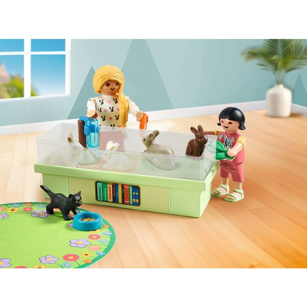 Playmobil PM71753 Set starter Familie de iepurasi - poza 4