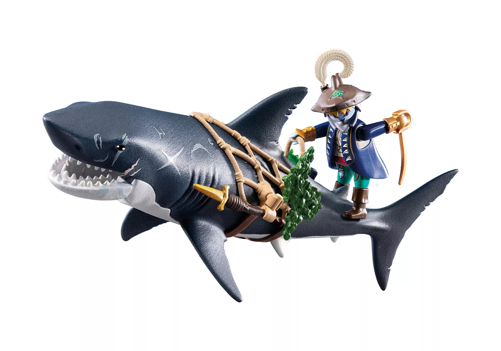Playmobil PM71793 Rechin urias cu pirat - poza 3