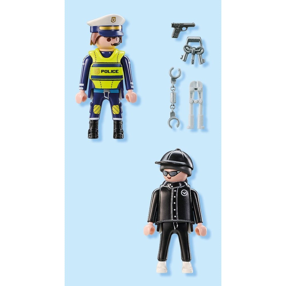 Playmobil PM71804 Set 2 figurine Politist si hot - poza 5