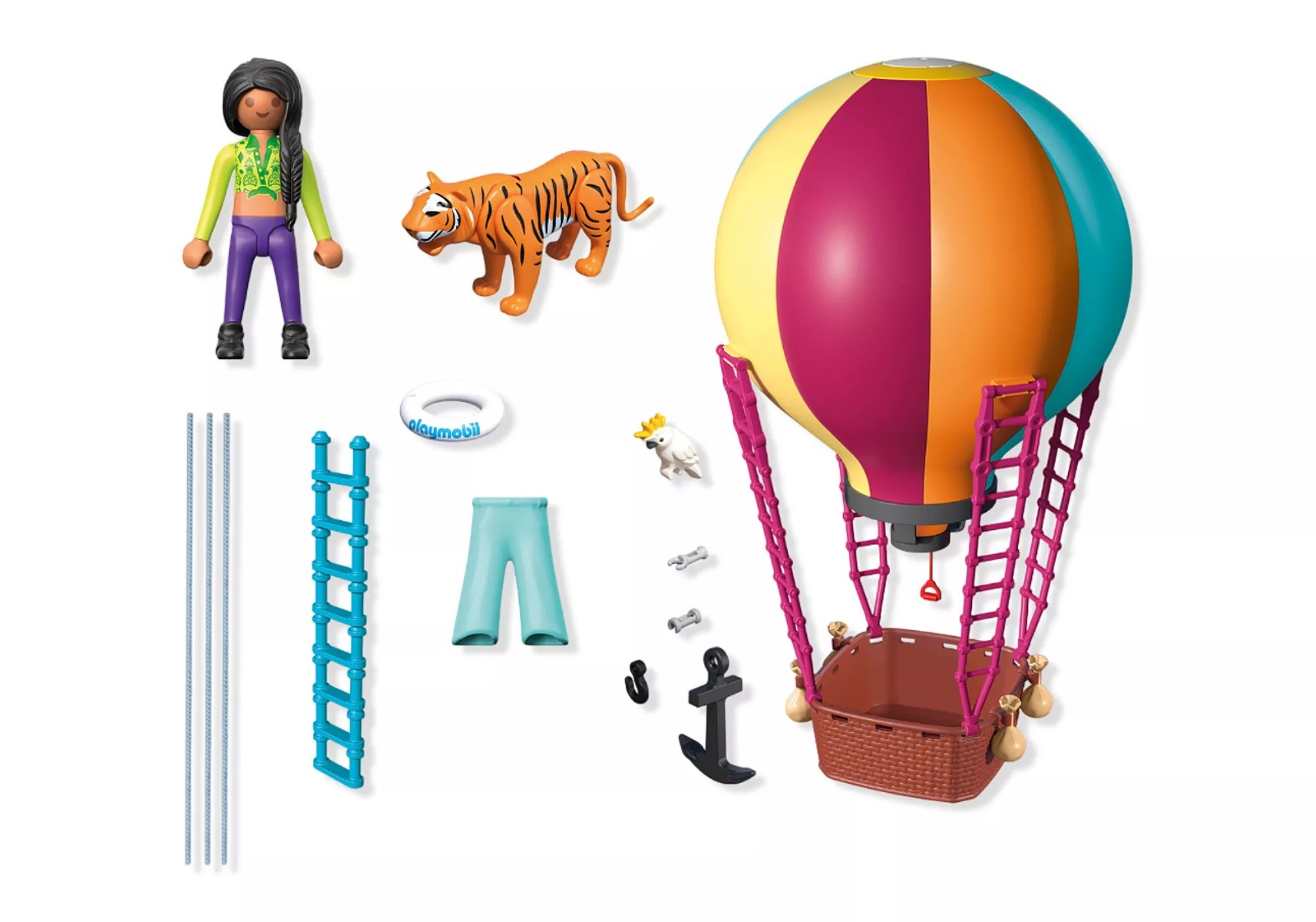Playmobil PM71853 Jucarie de rol Playmobil Plimbarea animalelor cu balonul - poza 3