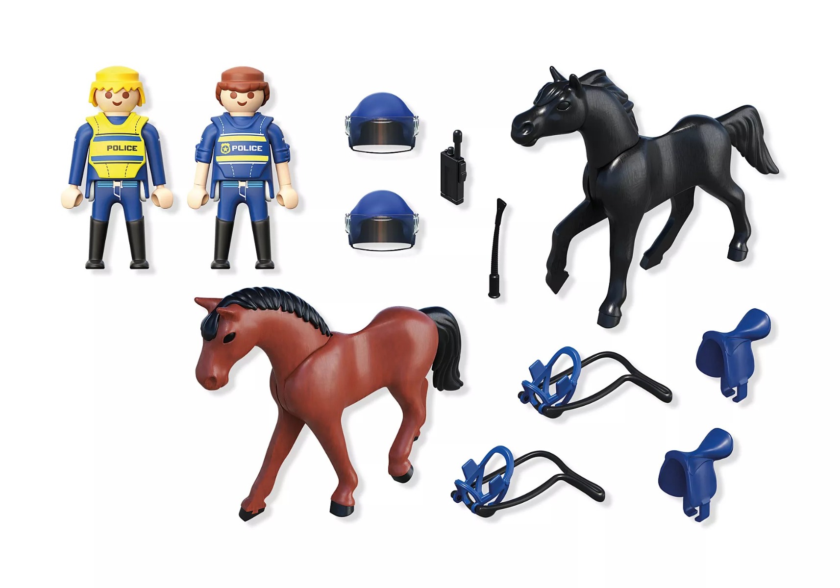 Playmobil PM71877 Jucarie de rol Playmobil Echipaj de politie calare - poza 3