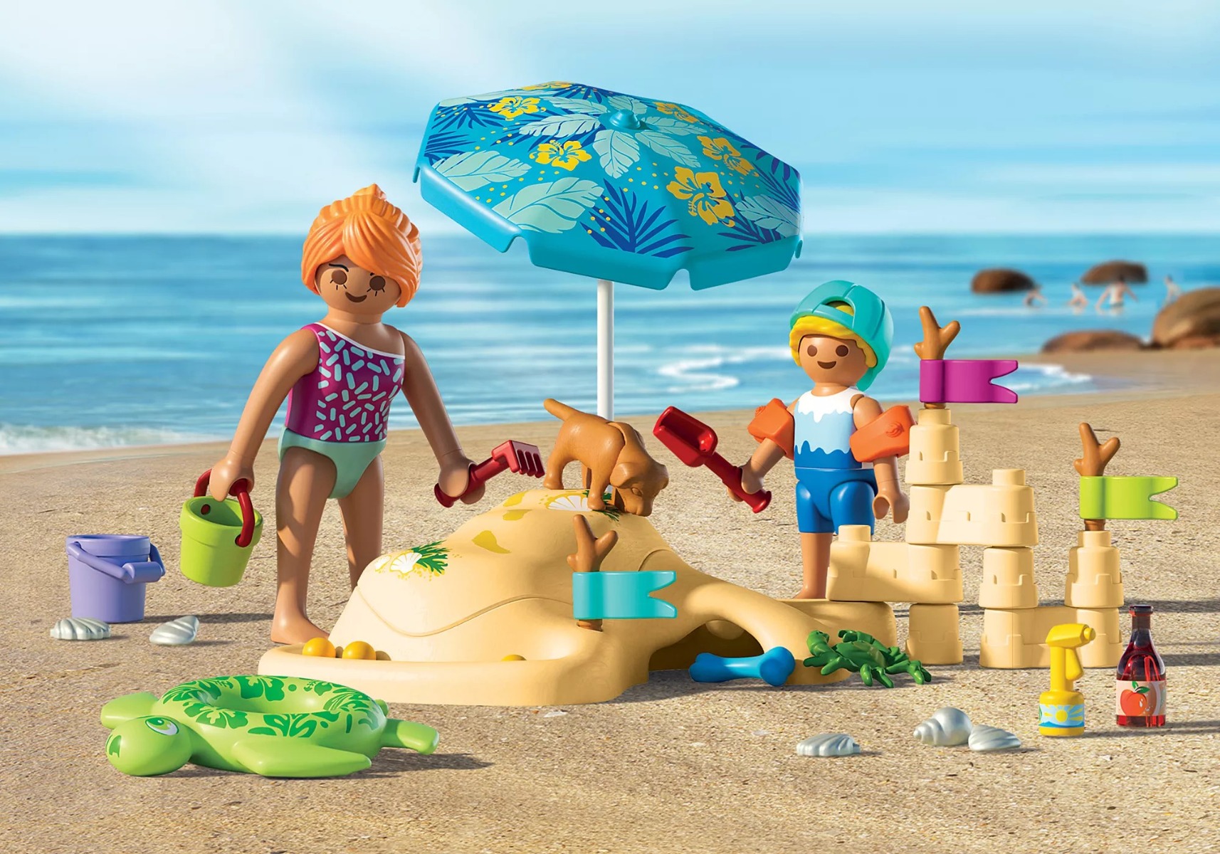 Playmobil PM71906 Jucarie de rol Playmobil Distractie in familie la plaja - poza 2
