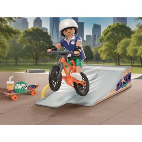 Playmobil - Promo Pack figurina Skater si rampa - poza 4