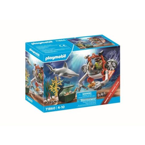 Playmobil - Promo Pack vanatoarea comorii cu submarin - poza 2