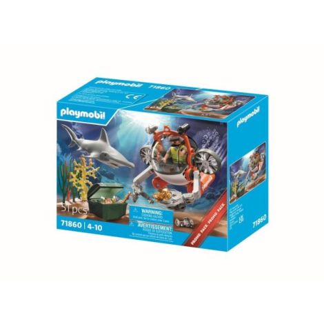 Playmobil - Promo Pack vanatoarea comorii cu submarin - poza 3