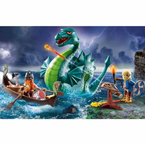 Playmobil - Promo Pack Viking cu monstru marin - poza 4