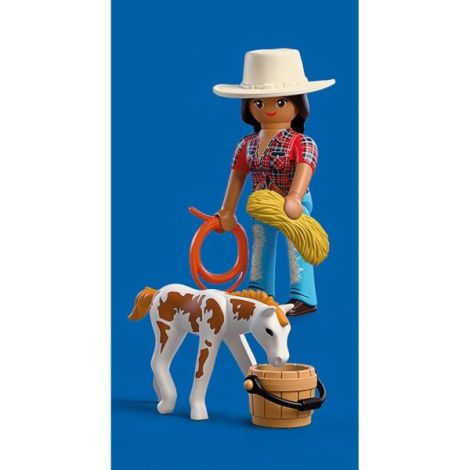 Playmobil - Set 2 figurine calareata si manz - poza 3