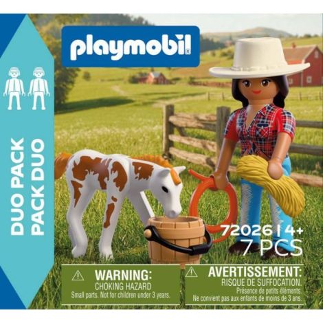 Playmobil - Set 2 figurine calareata si manz - poza 5