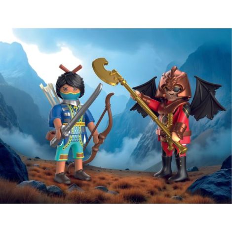 Playmobil - Set 2 figurine cavaler Novelmore si bandit Burnham - poza 4