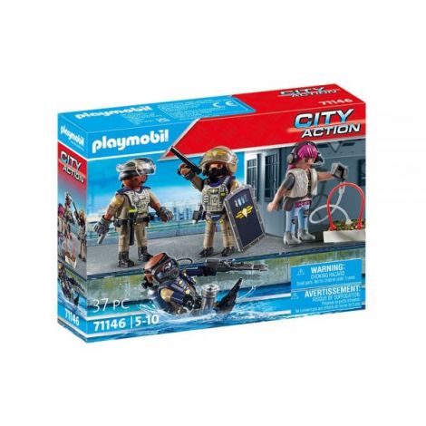 PLAYMOBIL - SET FIGURINE ECHIPA SWAT - poza 2