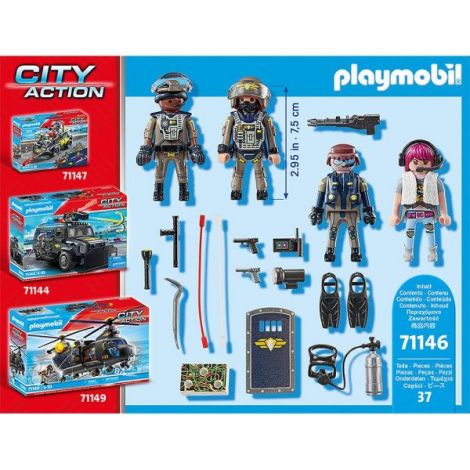 PLAYMOBIL - SET FIGURINE ECHIPA SWAT - poza 4