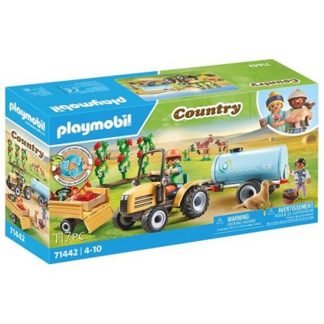 Playmobil - Tractor Cu Remorca Si Cisterna De Apa - poza 1