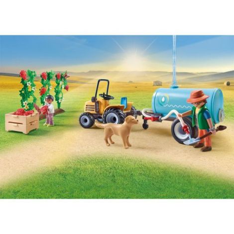 Playmobil - Tractor Cu Remorca Si Cisterna De Apa - poza 3