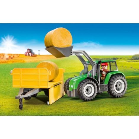Playmobil - Tractor cu remorca si incarcator frontal - poza 3