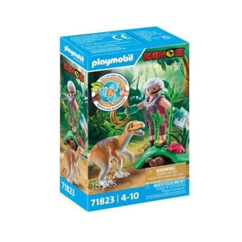 Playmobil - Velociraptor si cercetator Playmobil - poza 2