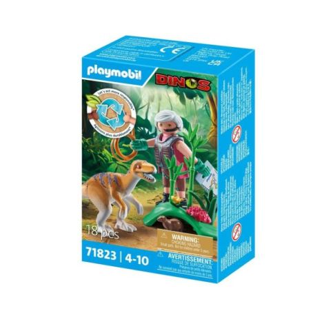 Playmobil - Velociraptor si cercetator Playmobil - poza 3