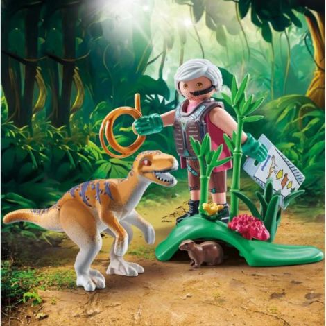 Playmobil - Velociraptor si cercetator Playmobil - poza 4