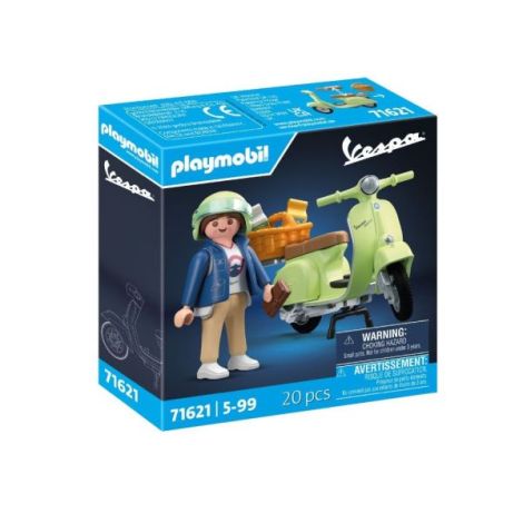 Playmobil - Vespa verde cu o femeie - poza 2