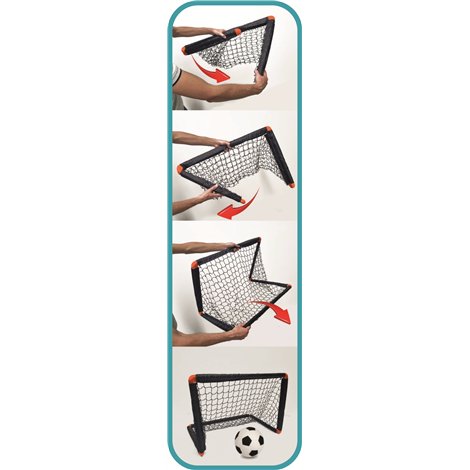 Poarta de fotbal pliabila, 77x51 cm, cu husa de transport inclusa - poza 2
