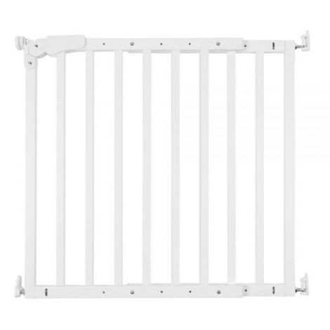 Poarta de siguranta lemn Childhome Maestro 73.5-104 cm Alb - poza 1