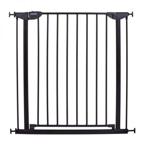 Poarta de siguranta metal Childhome Eltra Doorgate Pressure 75-81 cm, Negru - poza 1