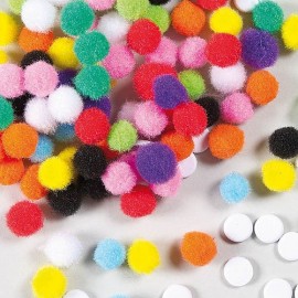 Pom-pom colorat autoadeziv - Baker Ross - poza 3