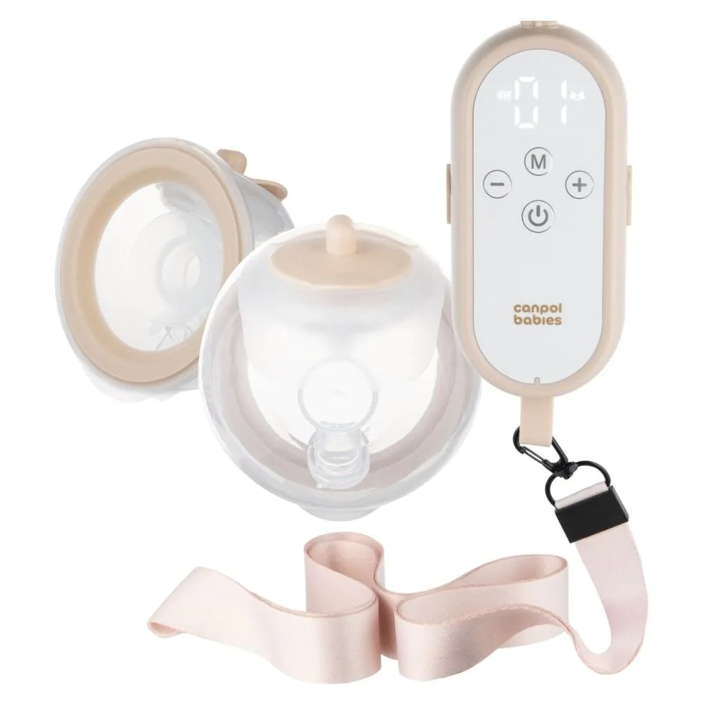 Pompa de san electrica dubla Canpol Milkshell Hands Free - poza 1