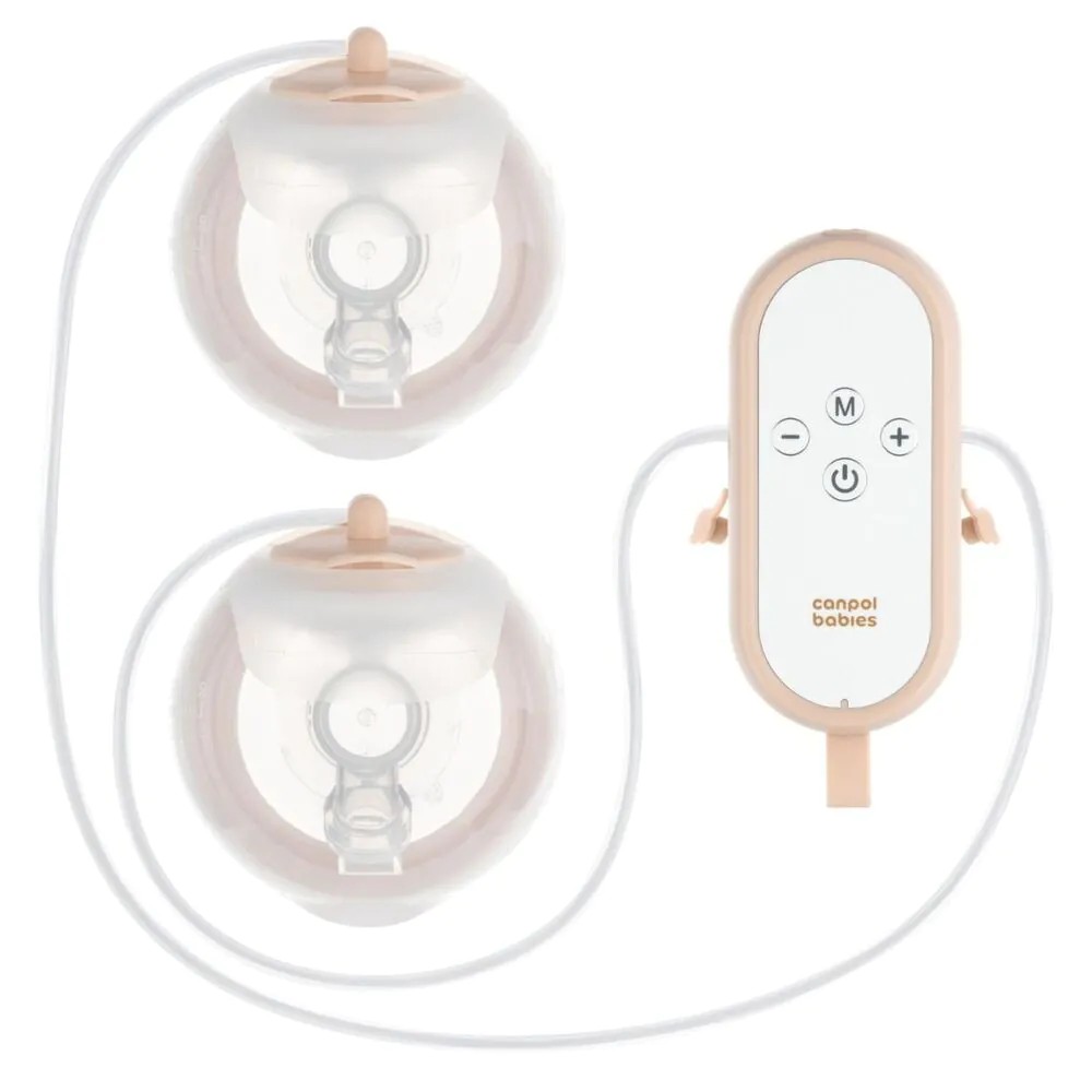 Pompa de san electrica dubla Canpol Milkshell Hands Free - poza 2