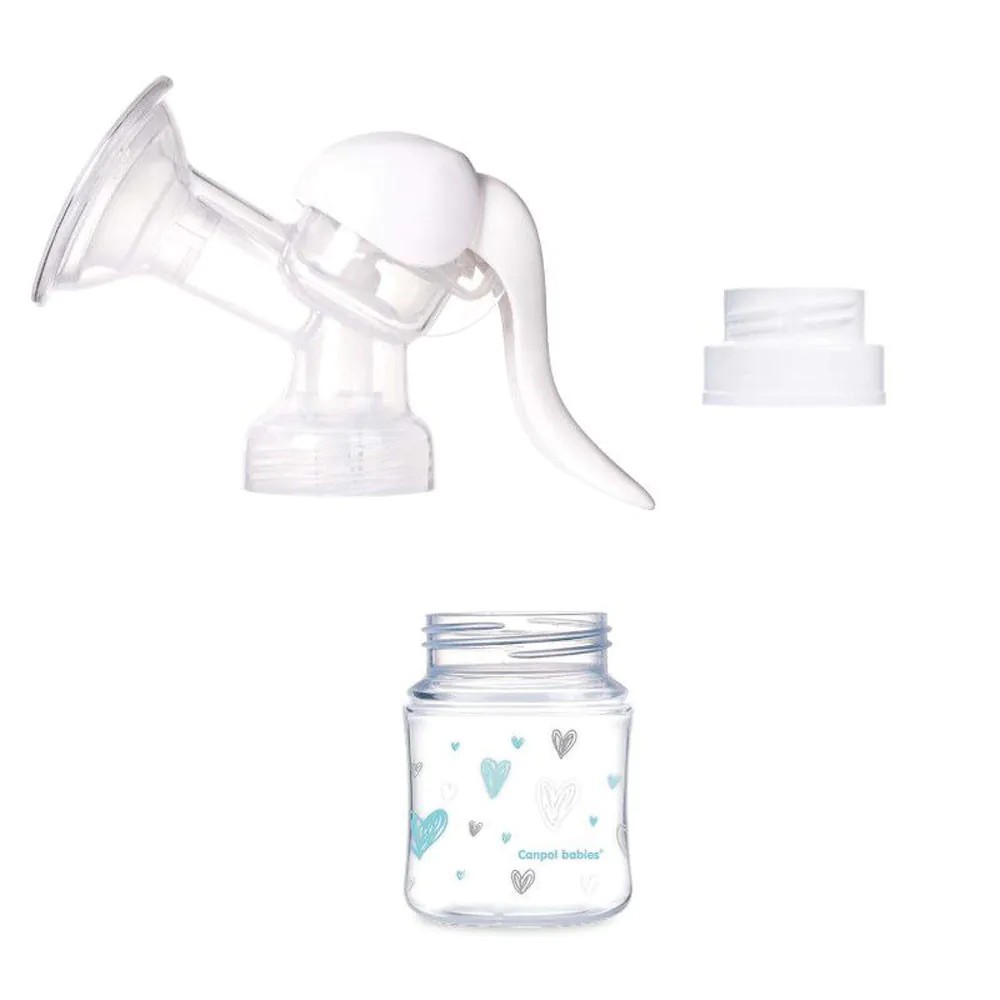 Pompa de san manuala cu biberon Canpol Rear Basic - poza 2