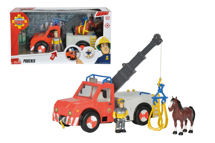 Pompierul Sam Vehicul Phoenix si Figurina Sam