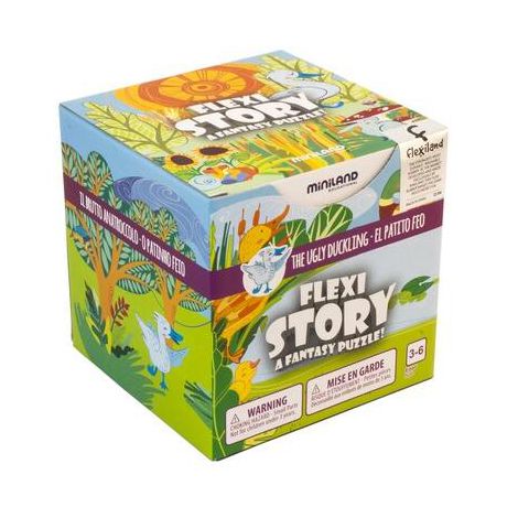 Poveste puzzle Ratusca cea urata - Miniland - poza 1