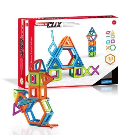 PowerClix Frames, set magnetic, 48 piese, Guidecraft - poza 1
