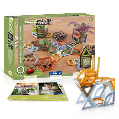 PowerClix Natural Frames, 74 piese, Guidecraft - poza 1