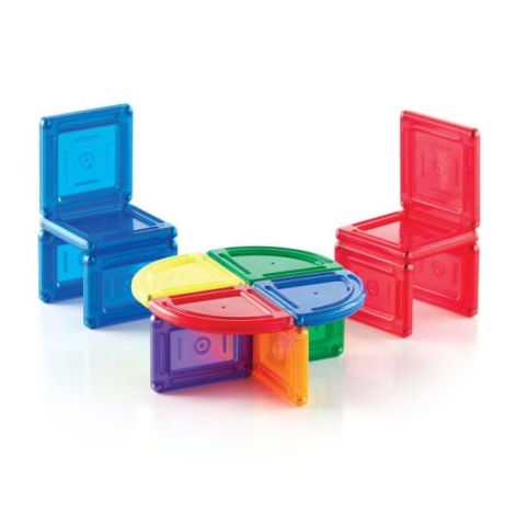 PowerClix Solids, set magnetic, 44 piese, Guidecraft - poza 3