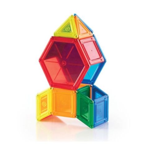 PowerClix Solids, set magnetic, 44 piese, Guidecraft - poza 4