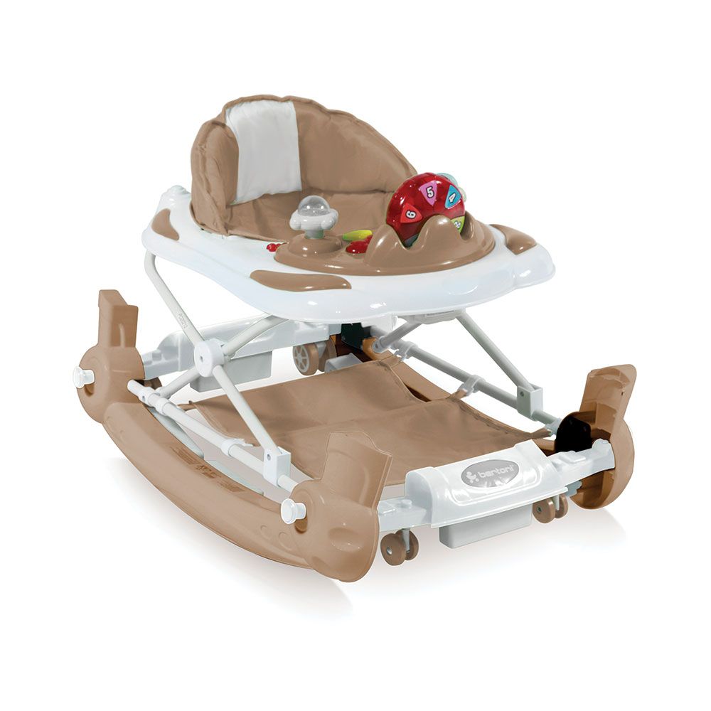 Premergator cu balansoar Lorelli School Beige - poza 1