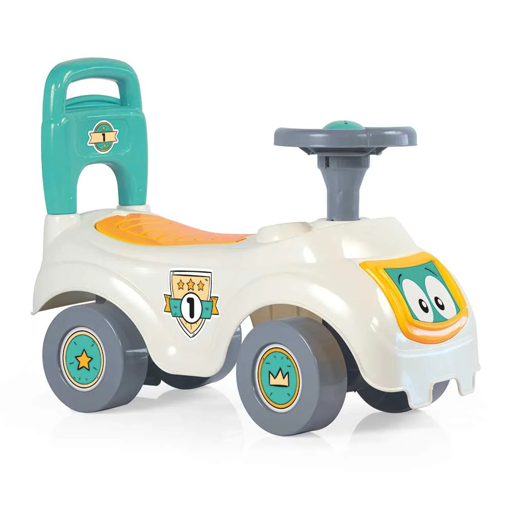 Prima mea masinuta Ride-on Dolu alb cu galben - poza 1