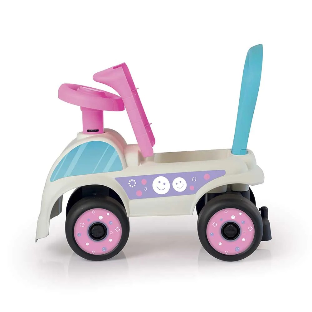 Prima mea masinuta Ride-on Dolu alb cu roz - poza 3