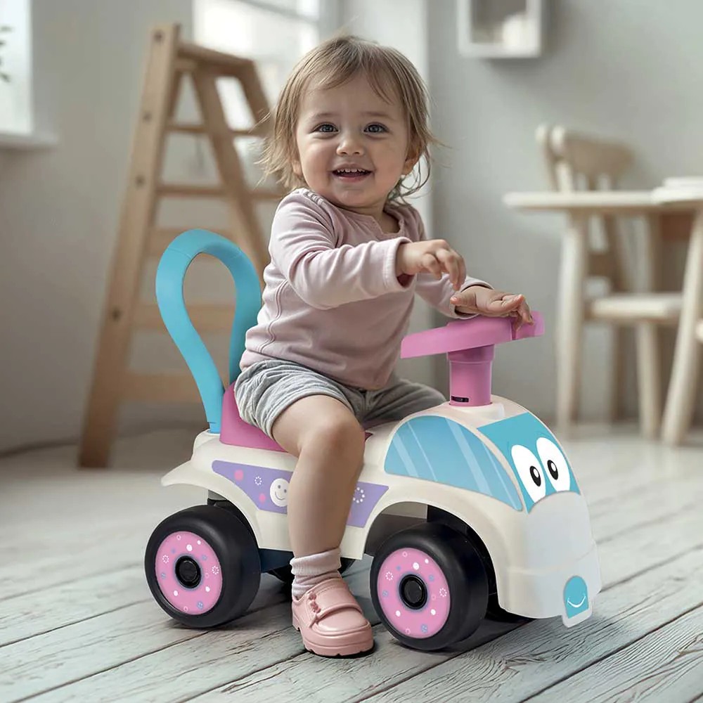 Prima mea masinuta Ride-on Dolu alb cu roz - poza 4