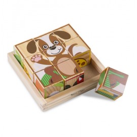 Primele mele cuburi puzzle cu animale - poza 1