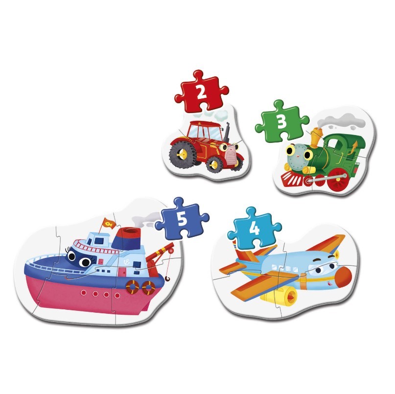 Primele mele puzzle-uri cu vehicule Clementoni - poza 3