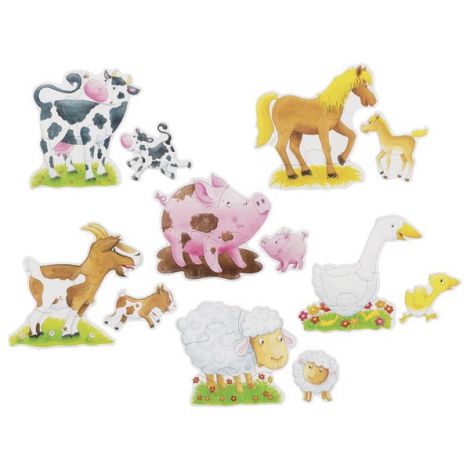 Primele mele puzzleuri cu Animale de la ferma - poza 1