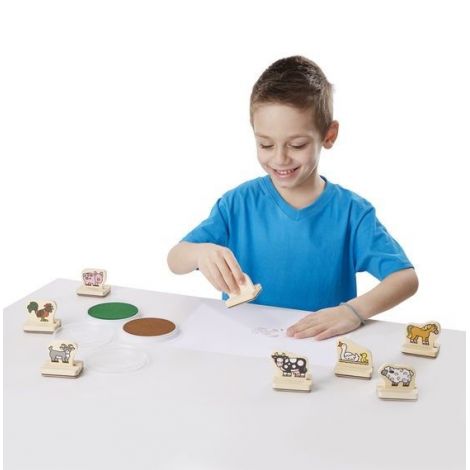 Primele mele stampile Animale de la ferma Melissa and Doug - poza 2