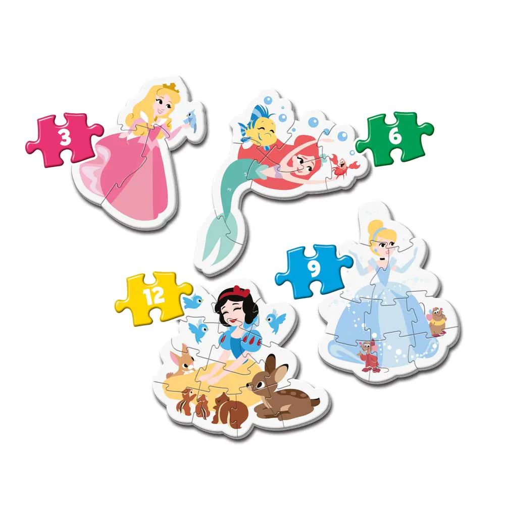 Primul meu puzzle Clementony 4 in 1 Disney Princess 20813 - poza 1