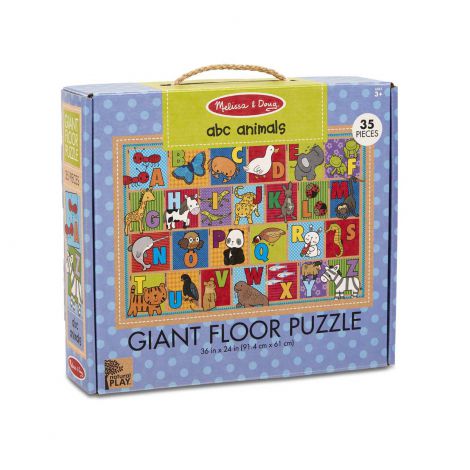 Primul meu puzzle de podea eco Alfabetul Animalelor - Melissa and Doug - poza 3